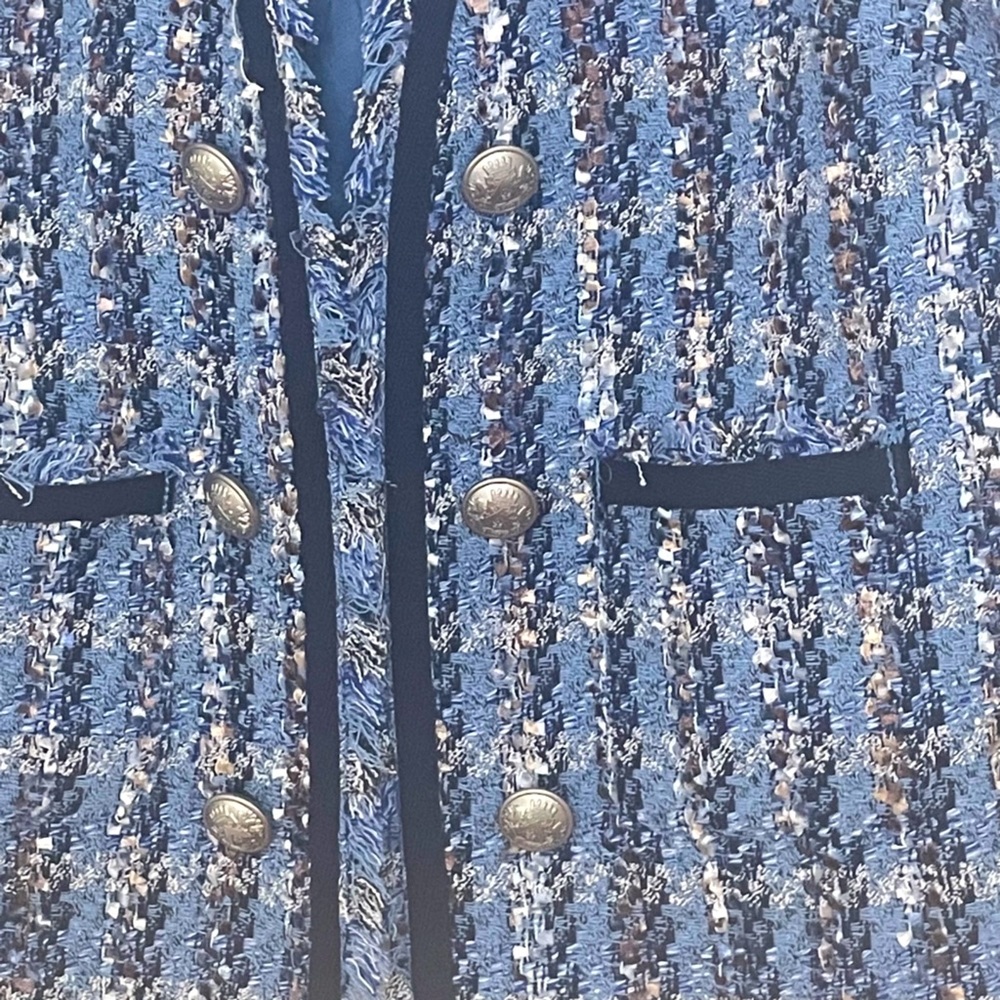 Express Cropped Tweed Jacket/Blazer - Picture 3 of 3